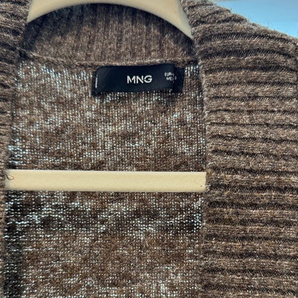 Mango Ribbed Brown Cardigan - Picture 2 of 2